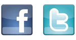 facebook and twitter icons